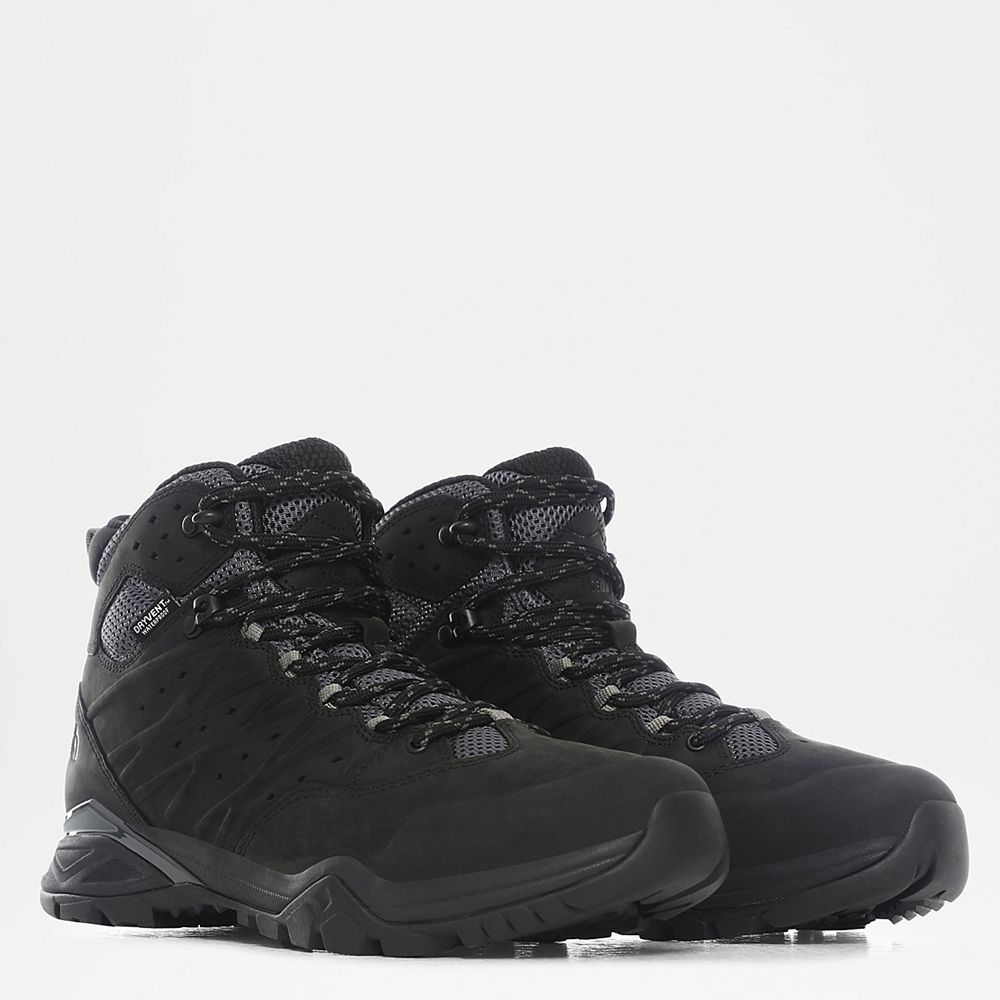 The North Face Boots Mens Australia - The North Face Hedgehog Hike Ii Waterproof Mid Black / Grey Hi